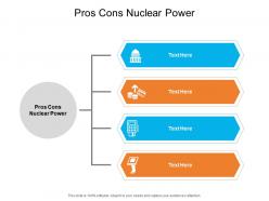 Pros cons nuclear power ppt powerpoint presentation gallery styles cpb