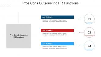 Pros Cons Outsourcing Hr Functions Ppt Powerpoint Presentation Gallery Ideas Cpb