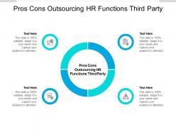 Pros cons outsourcing hr functions third party ppt powerpoint presentation gallery slide download cpb
