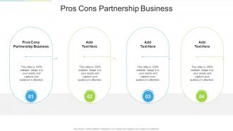 Pros Cons Partnership Business In Powerpoint And Google Slides Cpb