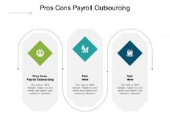 Pros cons payroll outsourcing ppt powerpoint presentation portfolio show cpb