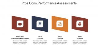 Pros cons performance assessments ppt powerpoint presentation ideas slide portrait cpb