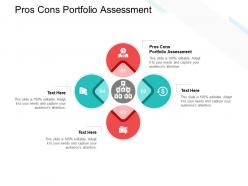 Pros cons portfolio assessment ppt powerpoint presentation infographic template display cpb