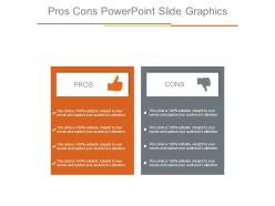 Pros cons powerpoint slide graphics