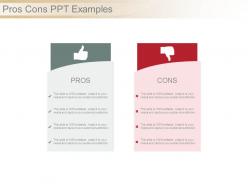Pros cons ppt examples