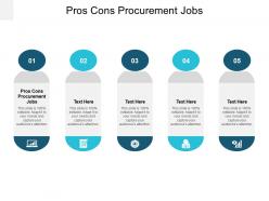 Pros cons procurement jobs ppt powerpoint presentation show graphic images cpb