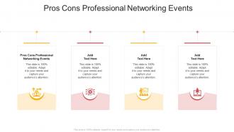 Pros Cons Professional Networking Events In Powerpoint And Google Slides Cpb