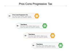 Pros cons progressive tax ppt powerpoint presentation clipart cpb