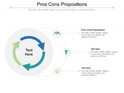 Pros cons propositions ppt powerpoint presentation file designs cpb