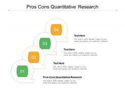 Pros cons quantitative research ppt powerpoint presentation professional file formats cpb
