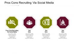 Pros cons recruiting via social media ppt powerpoint presentation inspiration slides cpb