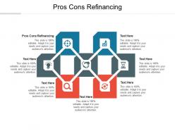 Pros cons refinancing ppt powerpoint presentation layouts format ideas cpb