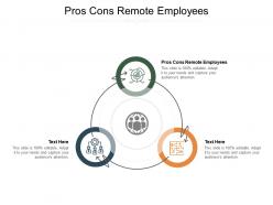 Pros cons remote employees ppt powerpoint presentation portfolio slides cpb