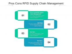Pros cons rfid supply chain management ppt powerpoint presentation icon portrait cpb