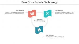 Pros Cons Robotic Technology Ppt Powerpoint Presentation Design Ideas Cpb