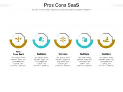 Pros cons saas ppt powerpoint presentation styles background designs cpb