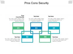 Pros cons security ppt powerpoint presentation ideas slideshow cpb
