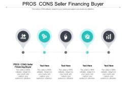 Pros cons seller financing buyer ppt powerpoint presentation inspiration images cpb