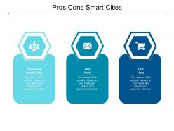 Pros cons smart cities ppt powerpoint presentation pictures backgrounds cpb