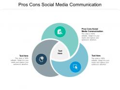 Pros cons social media communication ppt powerpoint presentation slides example introduction cpb