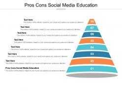 Pros cons social media education ppt powerpoint presentation show graphics tutorials cpb