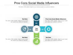 Pros cons social media influencers ppt powerpoint presentation portfolio format ideas cpb