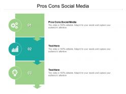 Pros cons social media ppt powerpoint presentation icon background image cpb