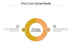 Pros cons social media ppt powerpoint presentation show summary cpb