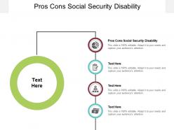 Pros cons social security disability ppt powerpoint presentation file images cpb