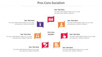 Pros cons socialism ppt powerpoint presentation model graphics example cpb