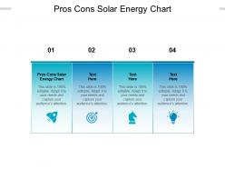 Pros cons solar energy chart ppt powerpoint presentation outline graphics design cpb