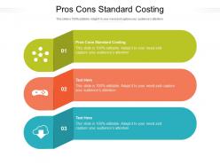 Pros cons standard costing ppt powerpoint presentation summary ideas cpb