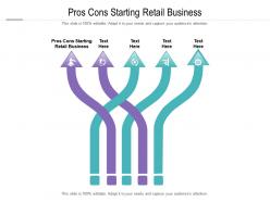 Pros cons starting retail business ppt powerpoint presentation visual aids files cpb