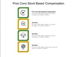 Pros cons stock based compensation ppt powerpoint presentation visuals cpb