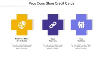 Pros cons store credit cards ppt powerpoint presentation icon clipart cpb