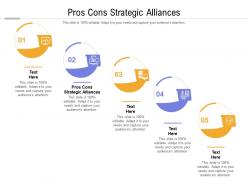 Pros cons strategic alliances ppt powerpoint presentation pictures slide download cpb
