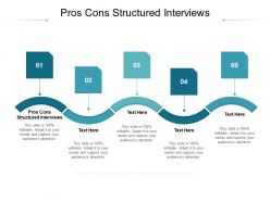 Pros cons structured interviews ppt powerpoint presentation summary example introduction cpb