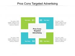 Pros cons targeted advertising ppt powerpoint presentation model clipart cpb