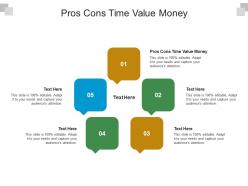 Pros cons time value money ppt powerpoint presentation portfolio mockup cpb