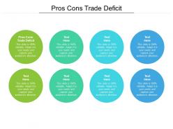 Pros cons trade deficit ppt powerpoint presentation ideas demonstration cpb