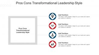 Pros Cons Transformational Leadership Style Ppt Powerpoint Presentation File Examples Cpb