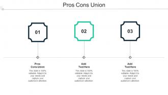 Pros Cons Union Ppt Powerpoint Presentation Slides Example File Cpb
