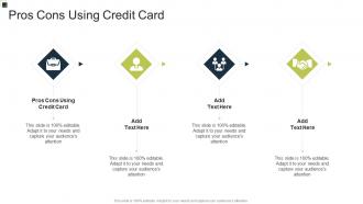 Pros Cons Using Credit Card In Powerpoint And Google Slides Cpb