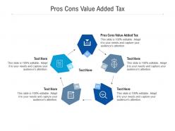 Pros cons value added tax ppt powerpoint presentation infographics picture cpb