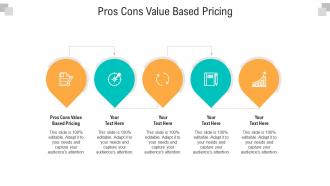 Pros cons value based pricing ppt powerpoint presentation outline file formats cpb