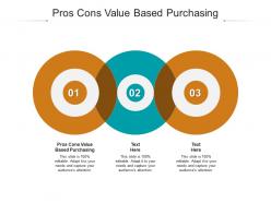 Pros cons value based purchasing ppt powerpoint presentation styles skills cpb