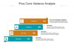 Pros cons variance analysis ppt powerpoint presentation ideas backgrounds cpb