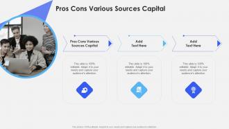 Pros Cons Various Sources Capital In Powerpoint And Google Slides Cpb