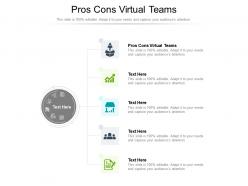 Pros cons virtual teams ppt powerpoint presentation icon guidelines cpb