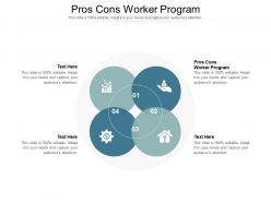 Pros cons worker program ppt powerpoint presentation gallery designs cpb
